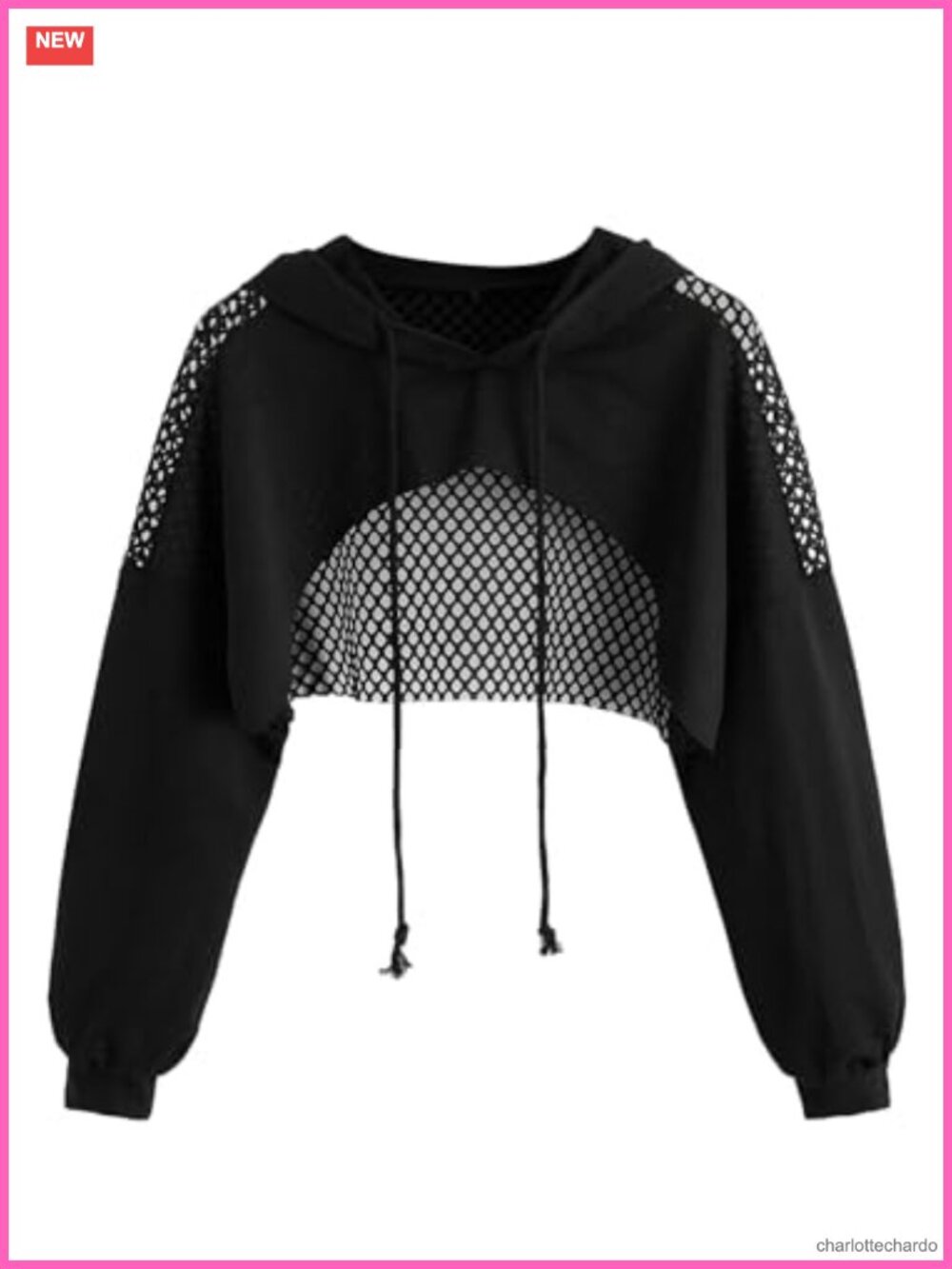 Cut Out Crop Sweatshirt Long Sleeve Pullover Hollow Out